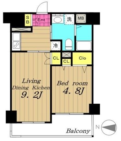 レジディア秋葉原の物件間取画像
